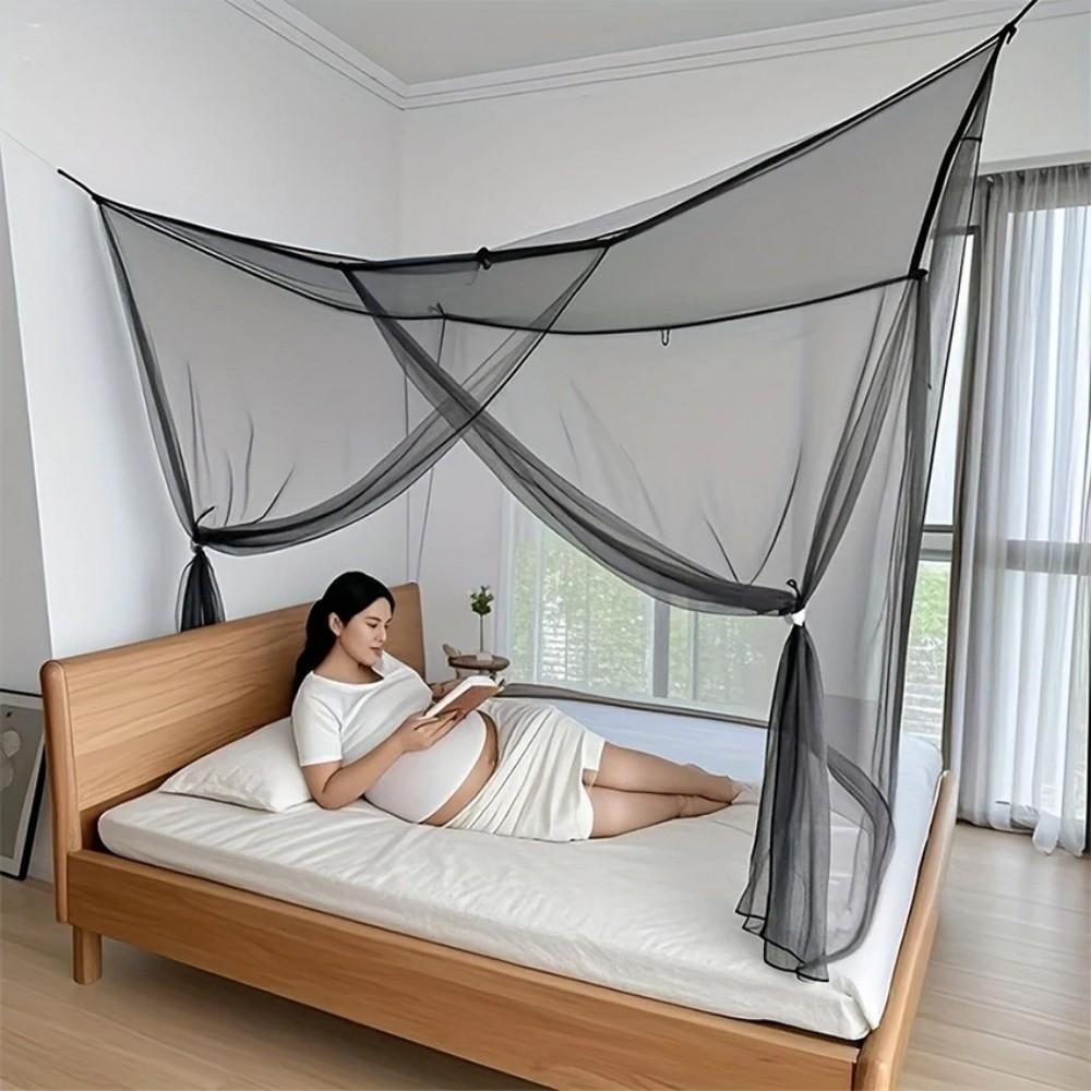 Sexy Mosquito Nets Mesh Durable White Canopy Net Double Size Prevent Insect Mosquito Net Tent Palace Four Door King/Queen