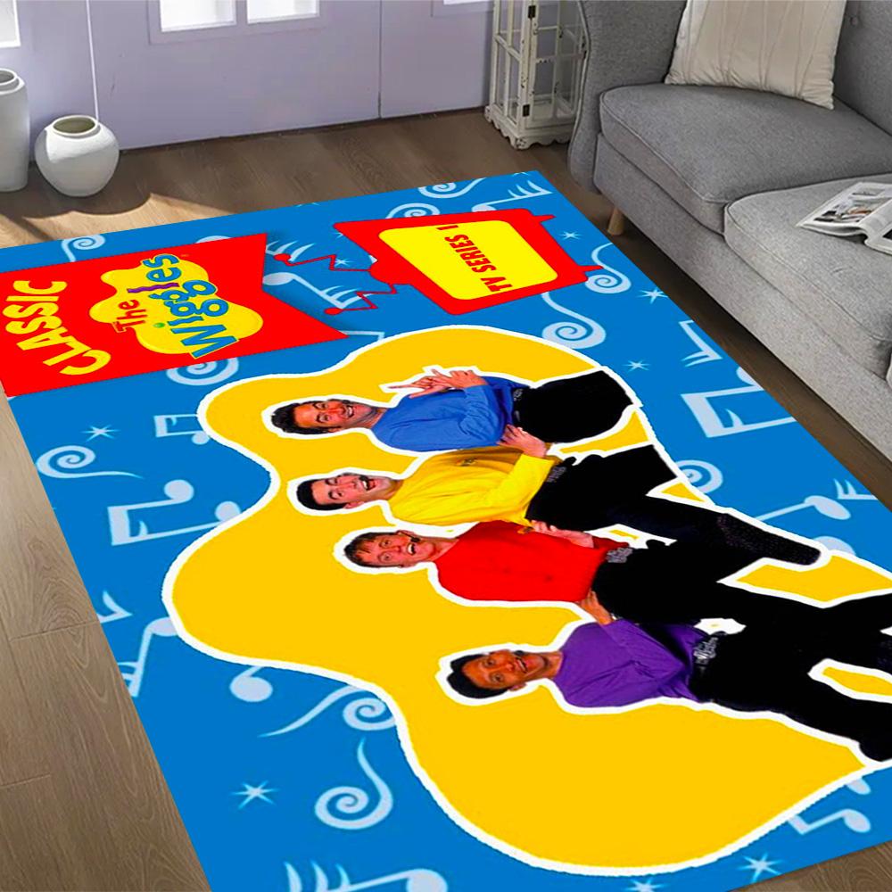 Tappeti Antiscivolo a Tema The Wiggles Singing Show - Arredamento per la Casa in Poliestere, Adatti per Camere da Letto, Soggiorni, Ingressi, Studi e Decorazioni