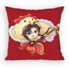 Grandmaster of DDemonic CCultivation PillowCase Antidustmite Pillowcase Invisible Zipper Silky Short Plush Sofa Cushion Cover