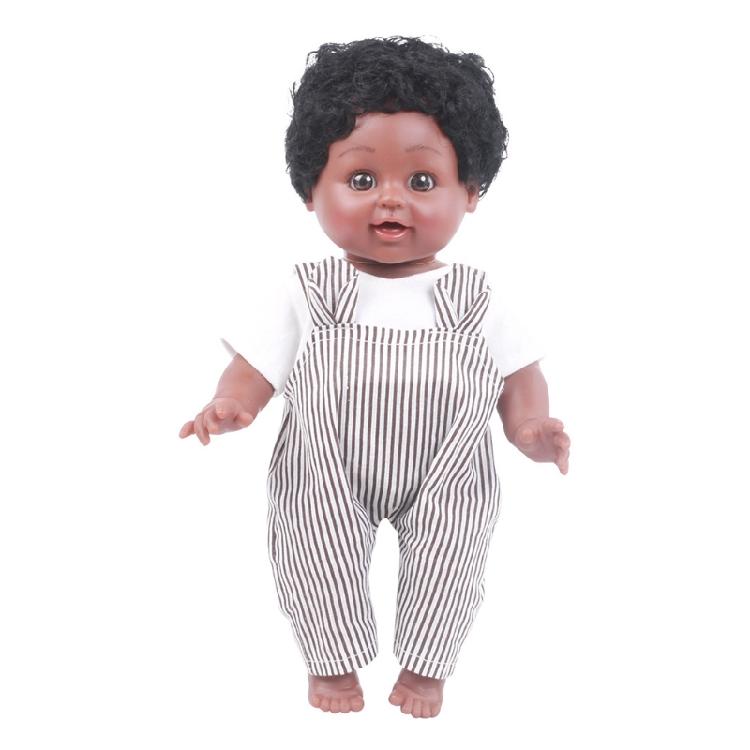 12in African American for Doll for Baby Girls Boys with Black Skin that Looks Re