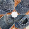 Spring and Summer Versatile Big Head Circumference Denim Baseball Cap Women