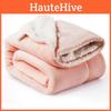 Warm Coral Plush Blanket For Winter Snuggling And Relaxation In Modern Style