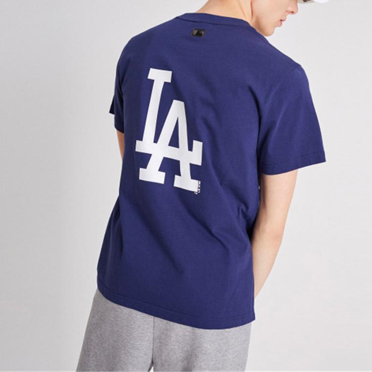 New MLB Los Angeles Dodgers T Shirt Unisex Navy Blue 31TSS3931-07N