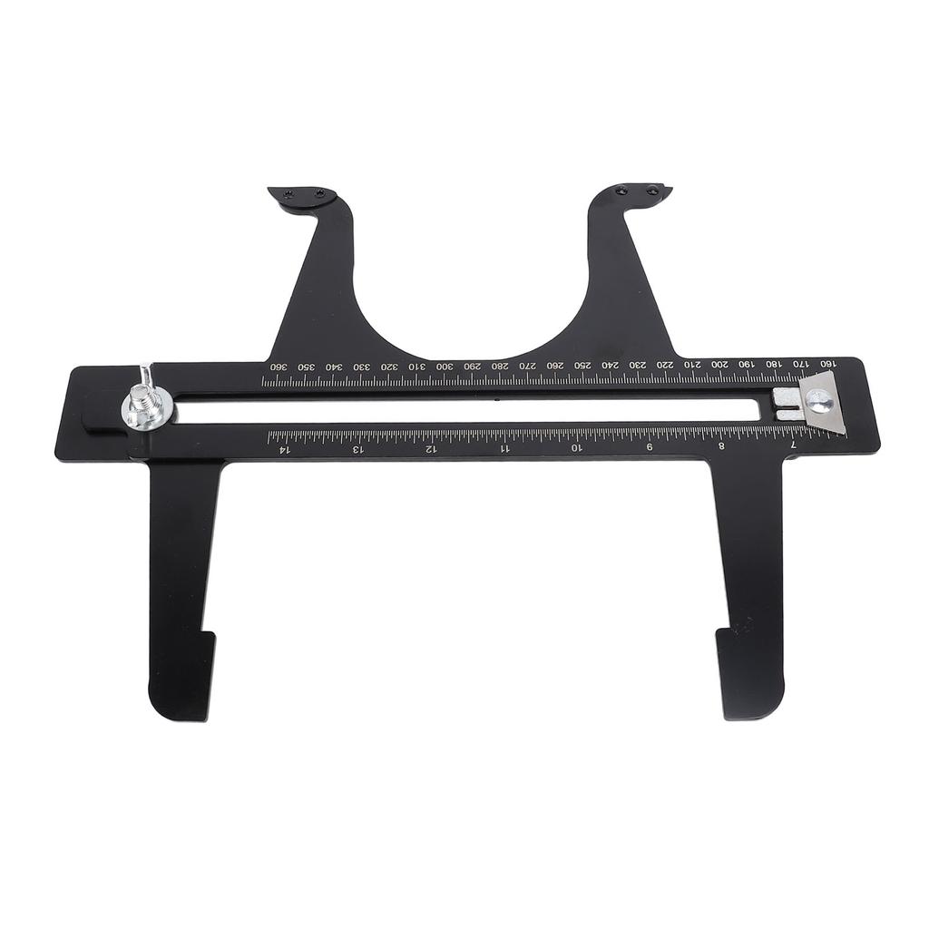 Brake Resetting Gauge Tool 6.5-14.25in Double Scale Stainless Steel Brake Drum Measuring Resetting Tool Brake Reset Gauge