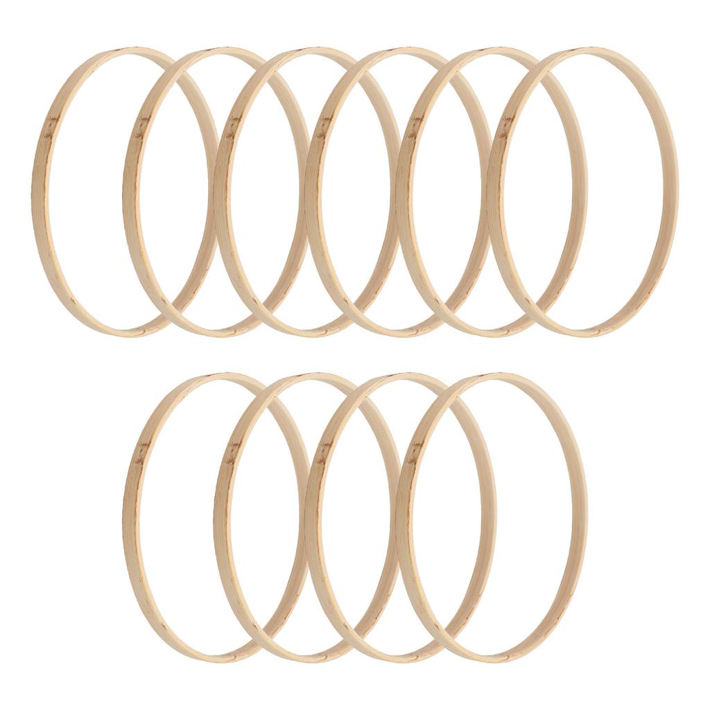 As Picture Show Beautiful Flower Wreaths Creative DIY Craft Crafts Wooden Rings Cloth Lightweight Natural Culm Wooden Rings