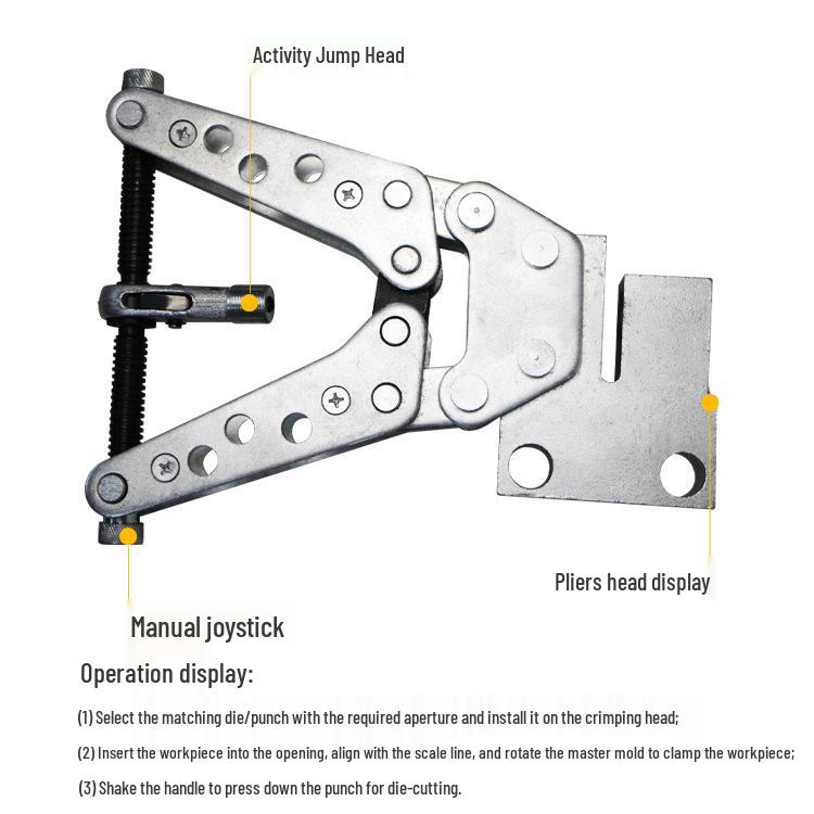 CKJ-21 Manual Angle Steel Puncher - Portable Hole Punching Machine for Copper & Aluminum Busbar