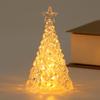 Crystal Glowing Christmas Tree Light Xmas Desktop Decorations Warm Colorful Festival Ornaments Crystal Night Light