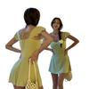 One-piece swimsuit skirt style conservative belly covering and thin student hot spring swimsuit