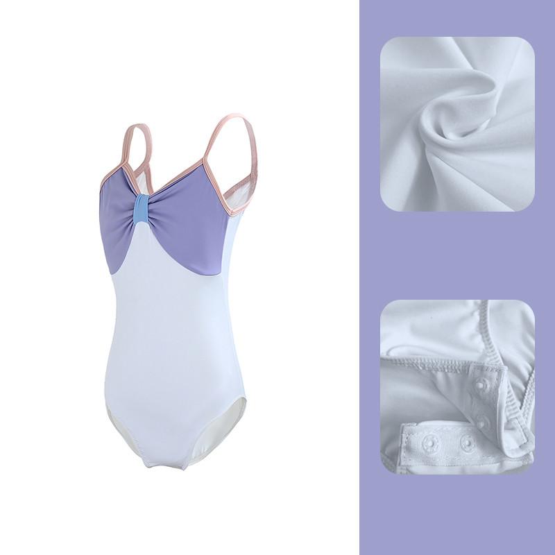 Children's Dance Costume Girls Ballet Dance Practice Costume Gymnastics Costume Suspender Body Suit