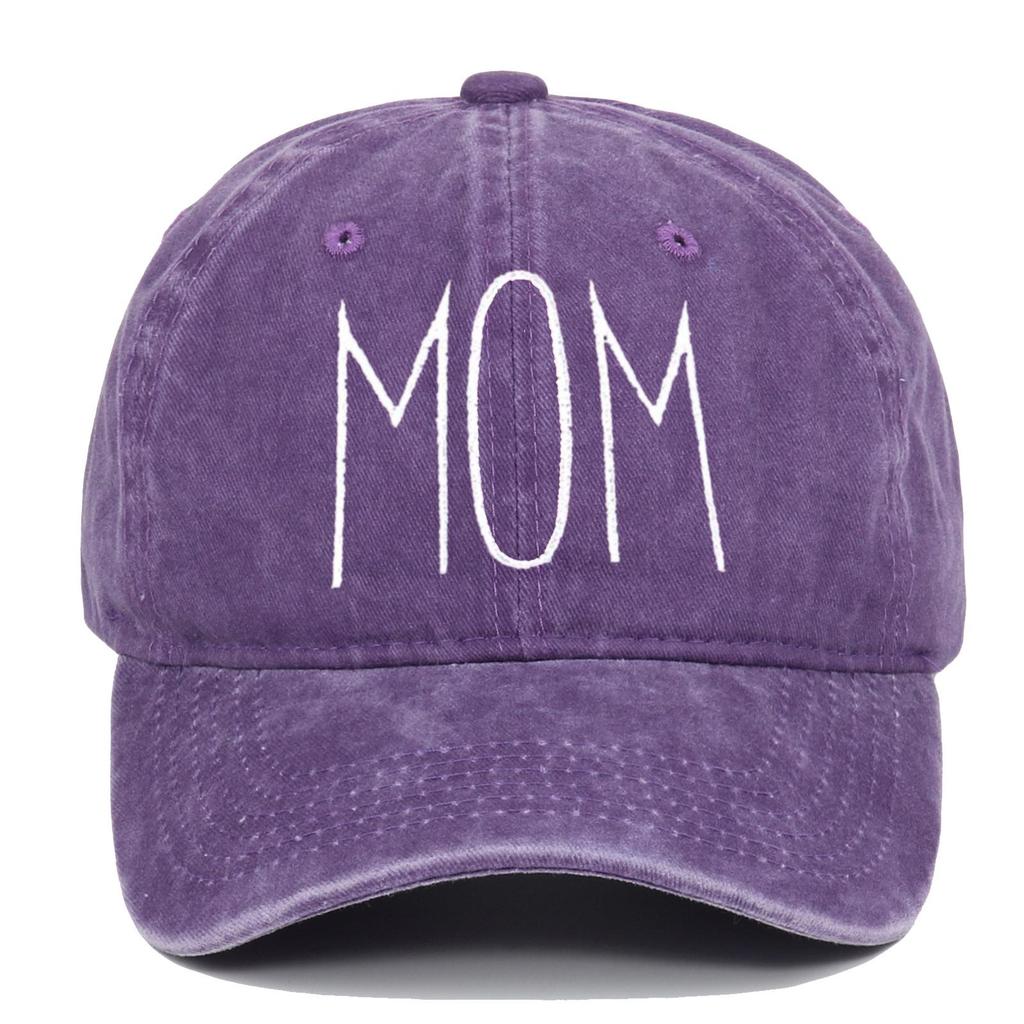 Vintage Embroidered Cotton Baseball Cap - Distressed Style for Couples