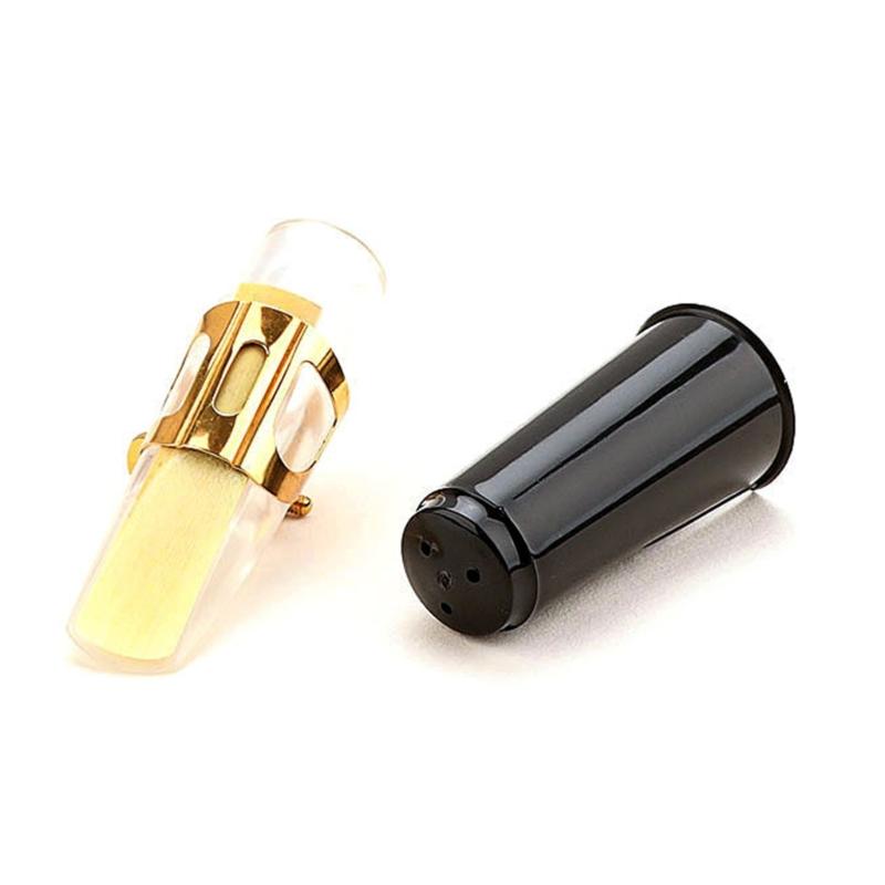Alto Saxophone Plastic Mouthpiece Kit Includes Plastic Cap Metal Buckle Reed Pads Musical Instrument Replacement Parts