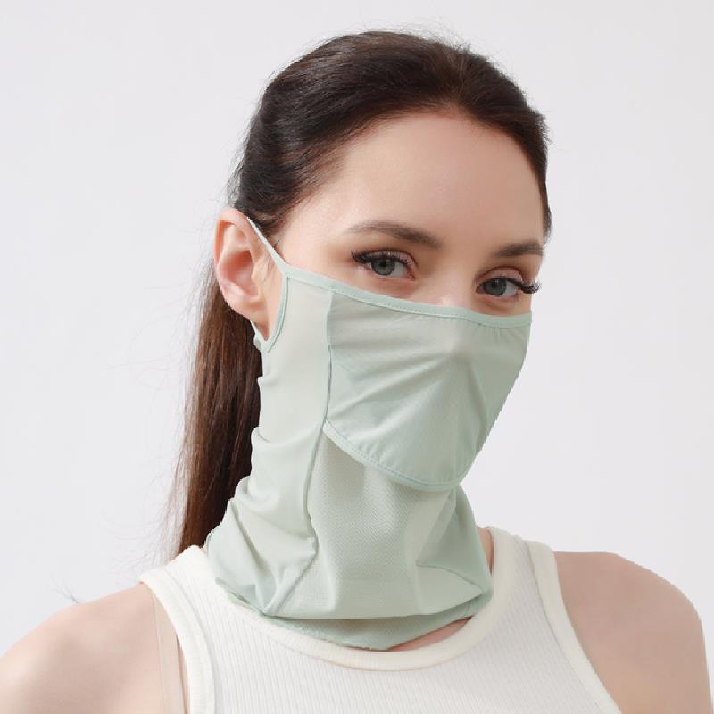 

Солнцезащитный шарф для пешего туризма Велосипедная маска Солнцезащитная маска Ice Silk Солнцезащитный шарф Велосипедная маска для лица Пешие шарфы As picture зелёный