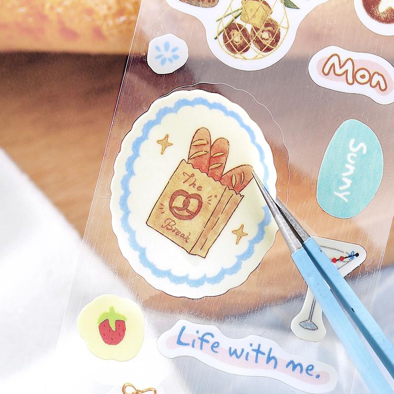 40mm * 3m My self-healing checklist series Kawaii Ins daily label die-cut tape DIY diary scrapbook aesthetic Stationery