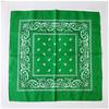 Kakatrend Bandana Green Paisley 100% Cotton Adult Bandana Stylish Green Handkerchief Cotton Bandana Unisex Durag Large 55cm X 55cm