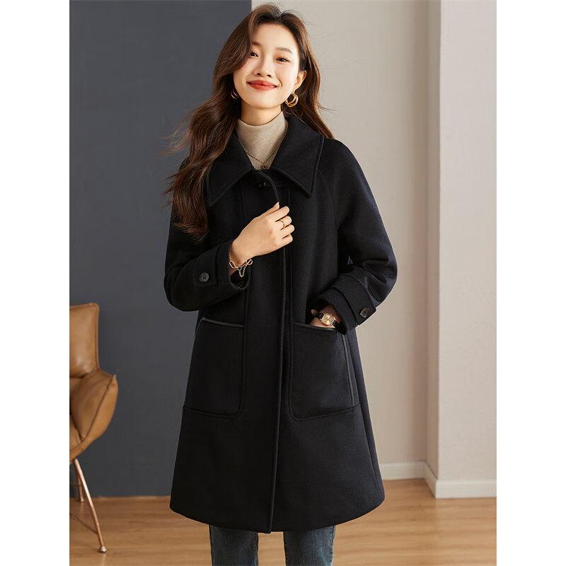 Shang Jing Women's Winter Wool Blend Overcoat