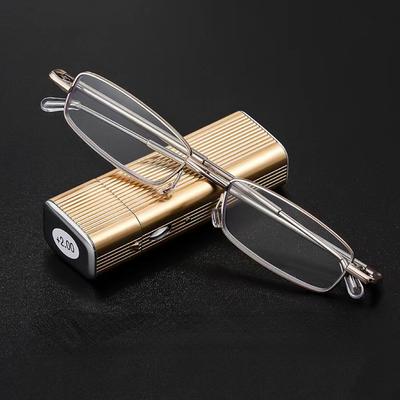 Reading Glasses Men Folding and Stretching Presbyopia Glasses Portable and Lightweight Prescription Glasses Unisex Eyeglasses