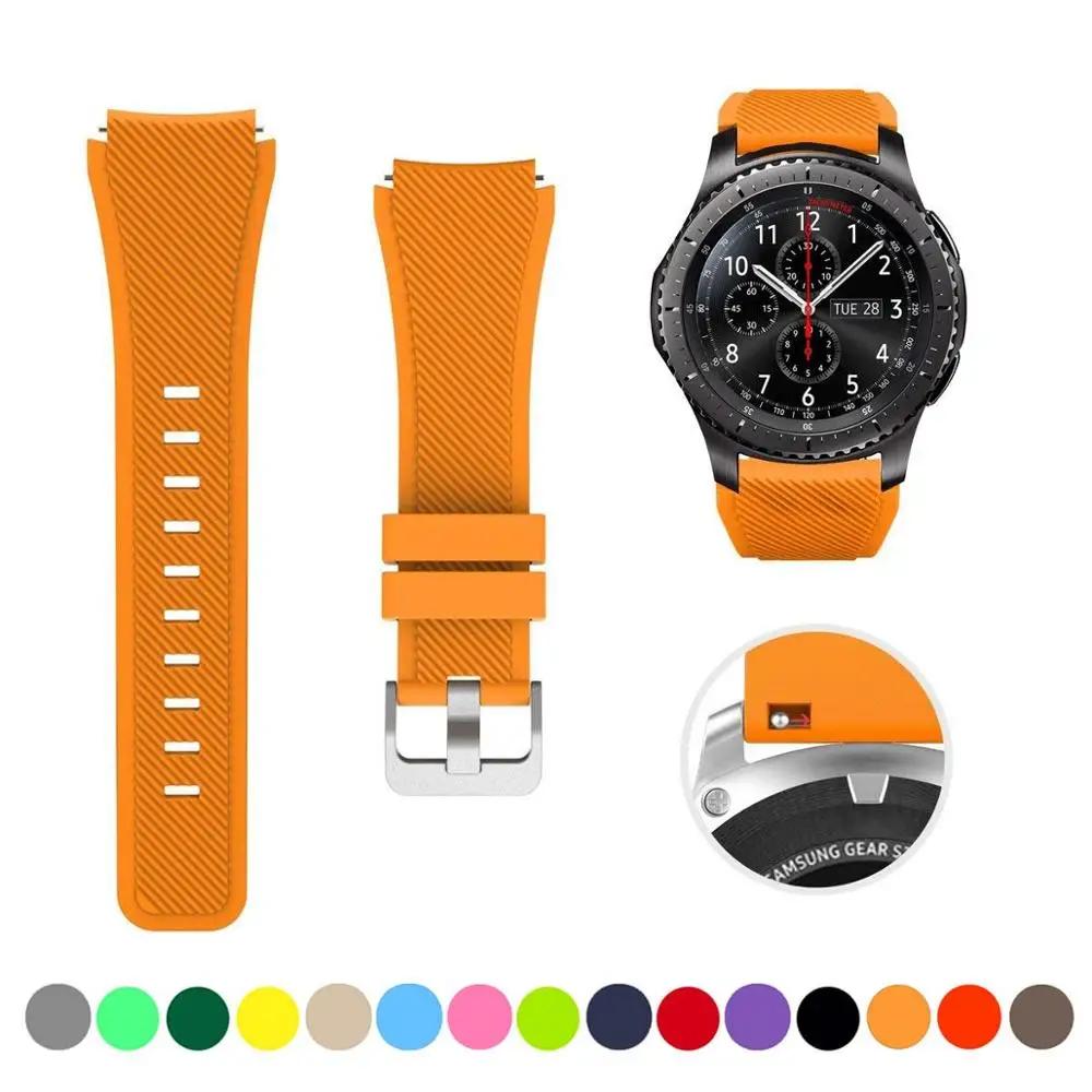 20mm 22mm Strap For Samsung Galaxy Watch4 44mm/40mm 5 Pro Active 2 Gear S3 Silicone Correa Bracelet Huawei Watch Gt2/3/2e Band