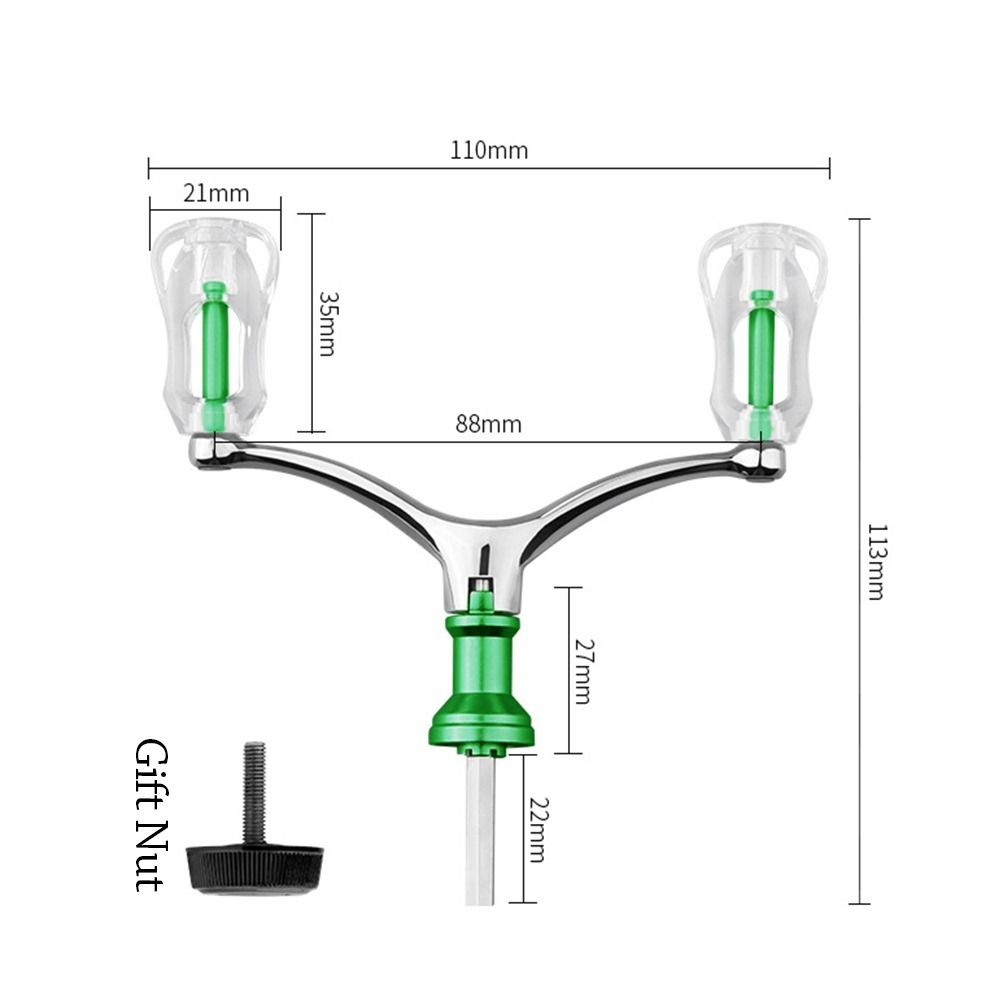 Aluminum Alloy Double Grip Handle Foldable Handlebar Replacement Reel For 1000-4000 Model