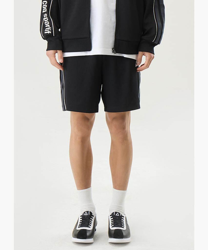 LECOQ Sunday Piping Track Shorts - Black (Qq123Lhp22)