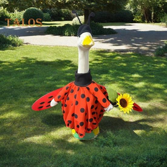 Easter Goose Outfit Graduation Bees Ladybug Clothes Set for Standard Lawn Goose 23" Spring Summer Happy Easter Bunny Porch Goose Sign Garden Home