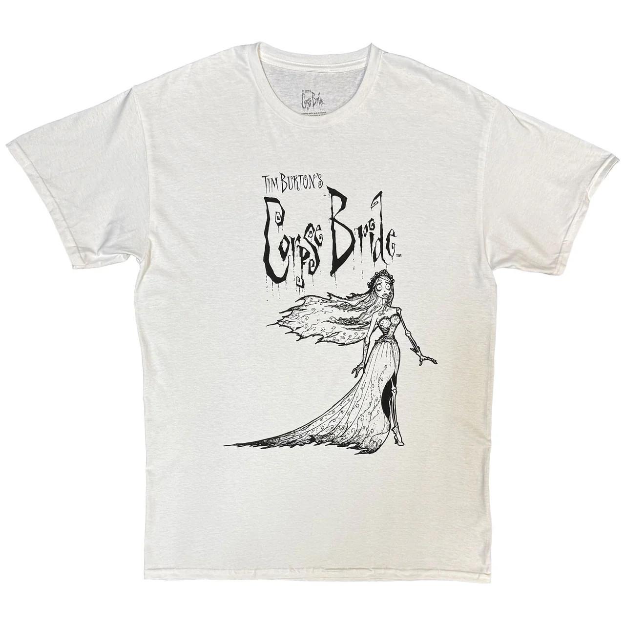 Corpse Bride T-Shirt: Gown (White) OFFICIAL NEW L
