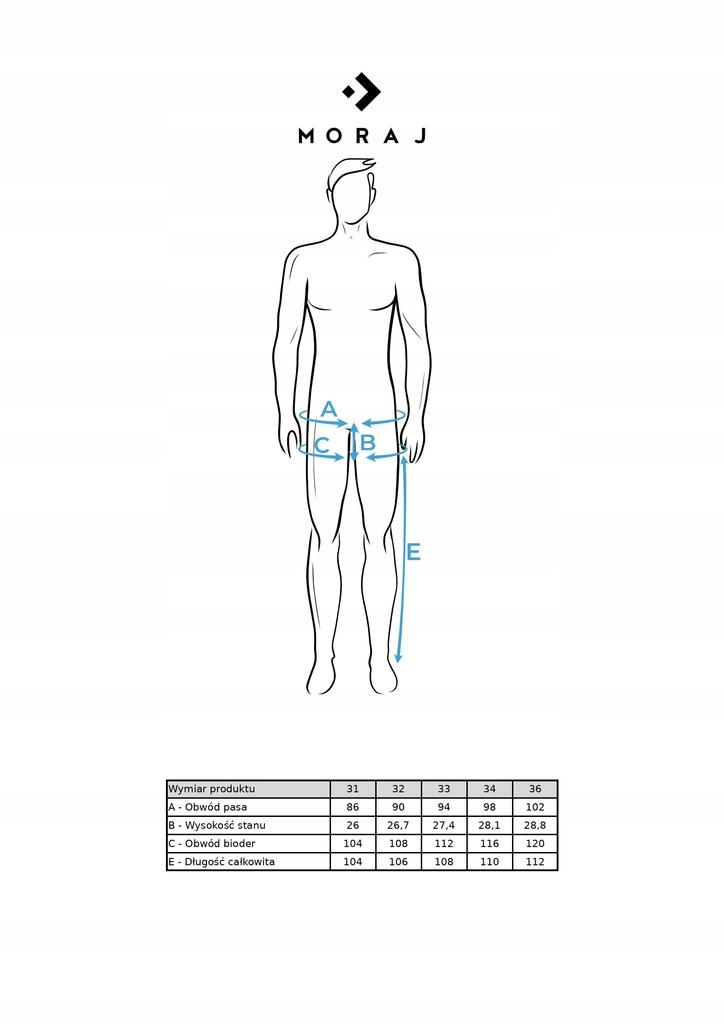 Trousers Men's Jeans Straight Legs Elegant Classic MORAJ 34 JEANS
