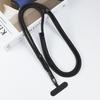 Adjustable Self-Locking Anti-Loss Lanyard for Mobile Phones with Weaving Card Short Wrist Strap And Long Neck Strap Compatible w