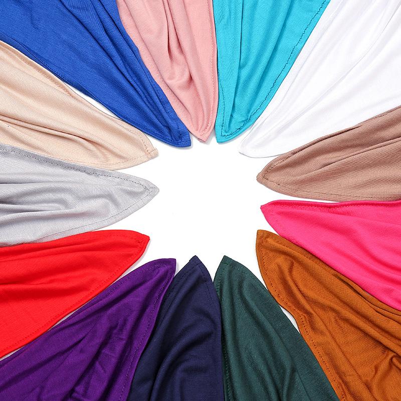175*80Cm Big Size Modal Cotton Jersey Hijab Scarf Long Muslim Shawl Plain Soft Turban Headscarf Wraps For Women Islamic Headband