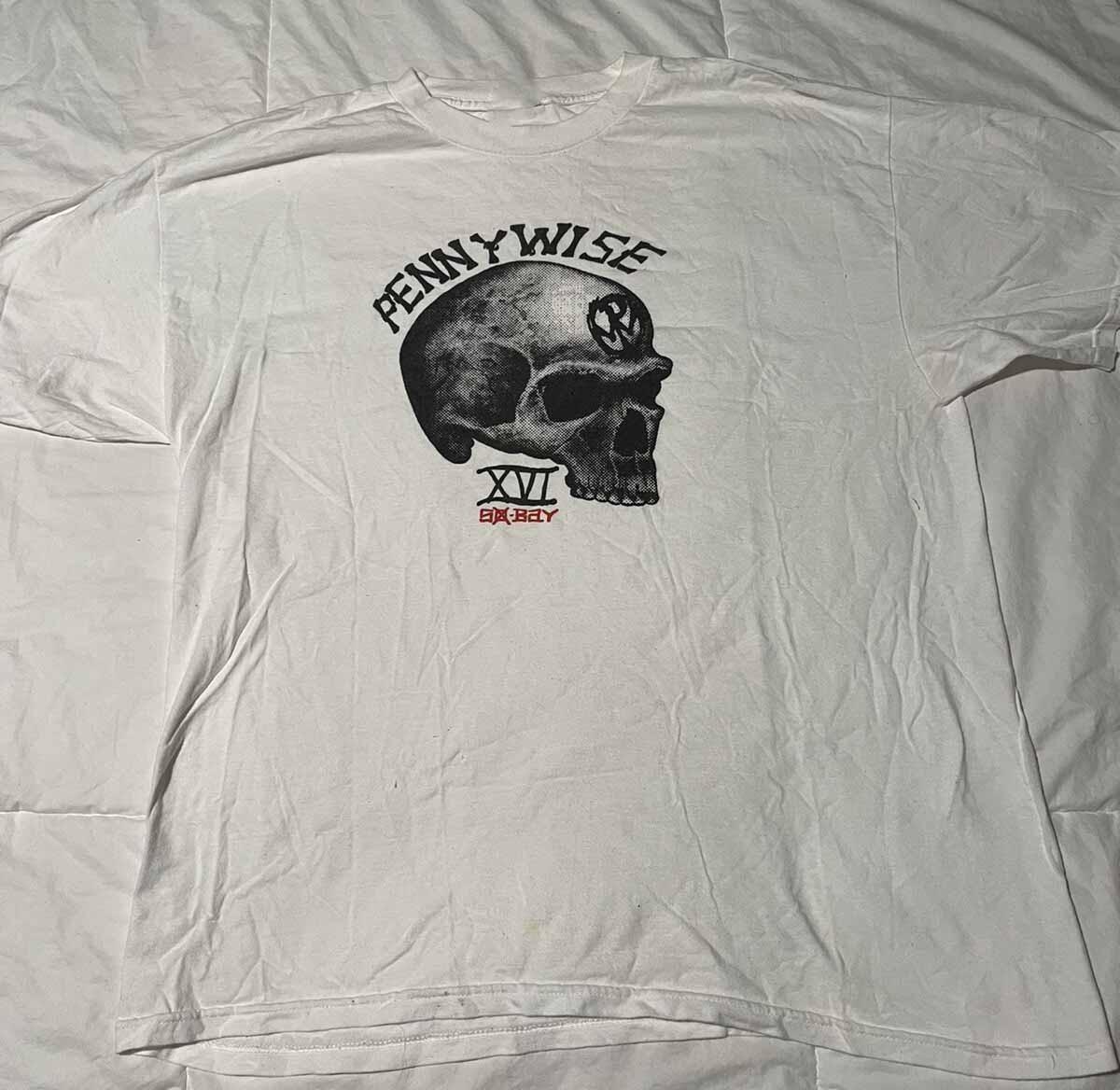 Pennywise Band Logo Tour T Shirt Cotton White Unisex S-5XL EM0863 Unisex T-Shirt M