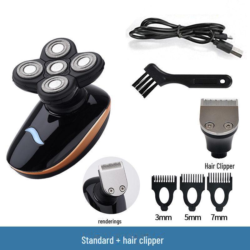 Çok İşlevli USB Araba Tıraş Makinesi Yüz Yıkama ve 5 Bıçaklı Tıraş Bıçağı ile