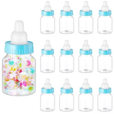 12er-Set Babyfläschchen, Plastik-Süßigkeitenfläschchen, Mini-Fütterungsfläschchen als Gastgeschenk zur Babyparty oder als Dekoration