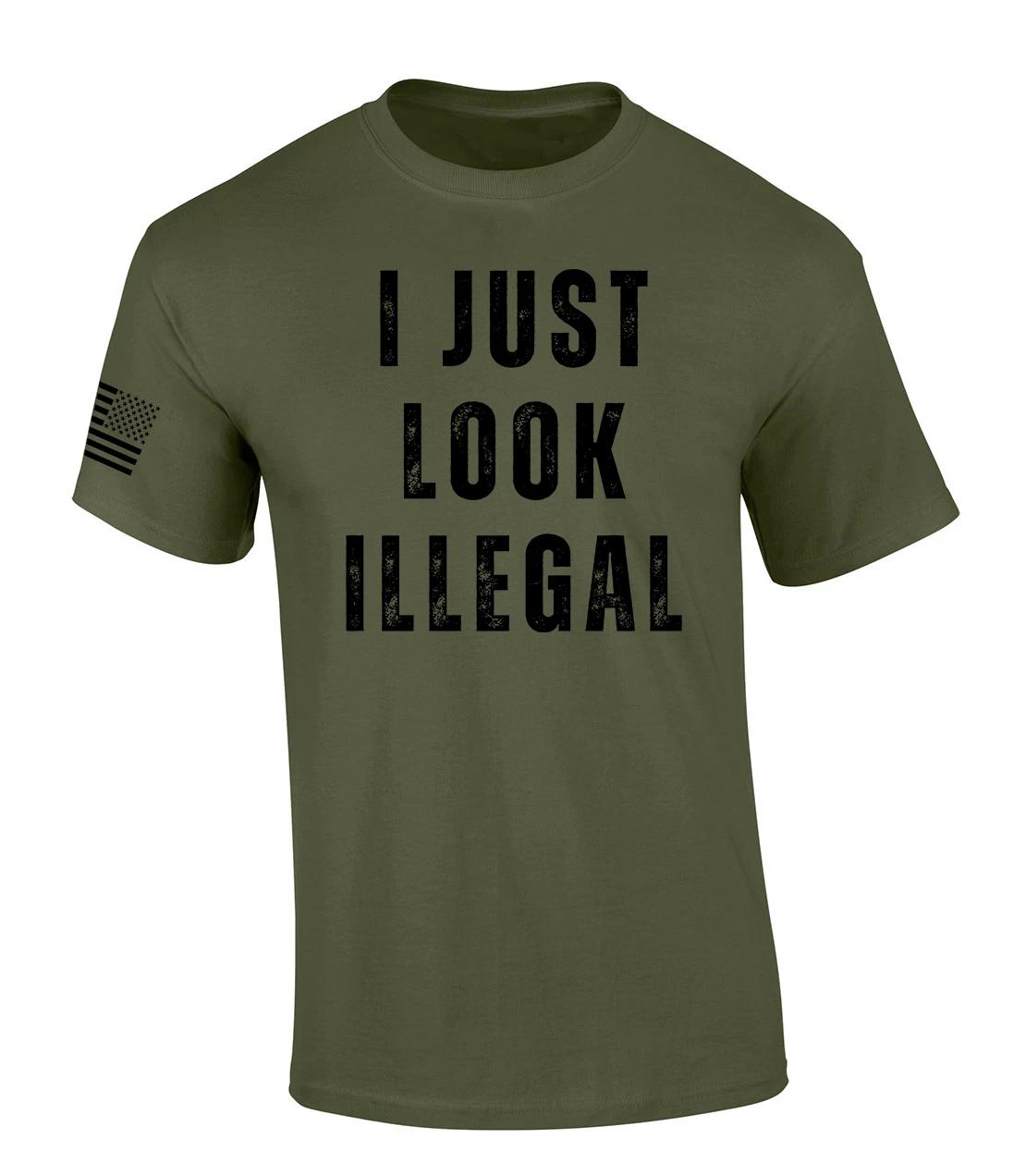 Trenz Shirt Company Mens Funny I Just Look Illegal Short Sleeve T-Shirt 3XL