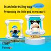 Nezha God Painted Plaster Toy: Handmade Children's Figurine Graffiti Set