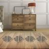 4 pcs Antique Decorative Hinges for Wooden Door Cabinets Rustic Design