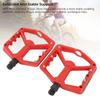Bike Pedals Nylon Fiber Dual Bearing Anti Slip Lightweight Flat Platform Bike Pedals for Mountain