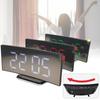 Stylish Modern Led Electronic Alarm Clock With Large Curved Screen And Mirror Function