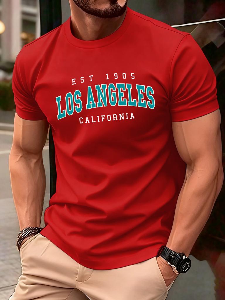 Usa Est 1905 California Printing T Shirt For Man ONeck Casual TShirts Summer Cotton Sportswear Unisex Loose Short Sleeve