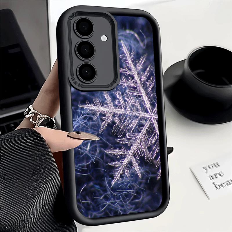 Phone Case for Samsung Galaxy S26 S25 Ultra S24 FE Snow Snowflake Winter Cold Shell S23 Plus S22 + S21 S20 5G Soft Silicone Fund