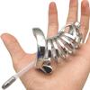 FRRK-12 Stainless Steel Cock Cage Comfortable Chastity Device Penis Lock Sex Tool BDSM with Accessories for Man