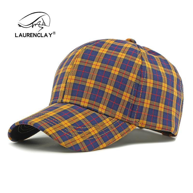 

Hat Men s Ladies Spring and Summer Retro Plaid Cap Outdoor Sunscreen Shade Simple Hard Top Plaid Baseball Cap Adjustable