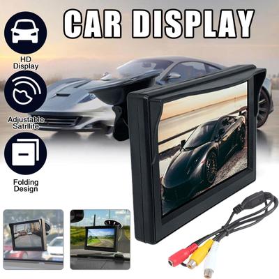 4,3palcový monitor do auta TFT LCD HD digitální 2cestný video vstup HD digitální pro parkování Zpětná zadní kamera DVD VCD Příslušenství do auta