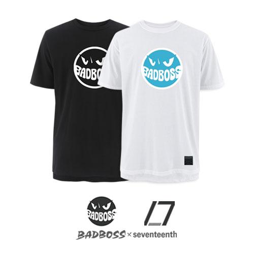 Seventeens [Bad Boss X Seventeens] Basic Simple Logo Crewneck Black/Xl