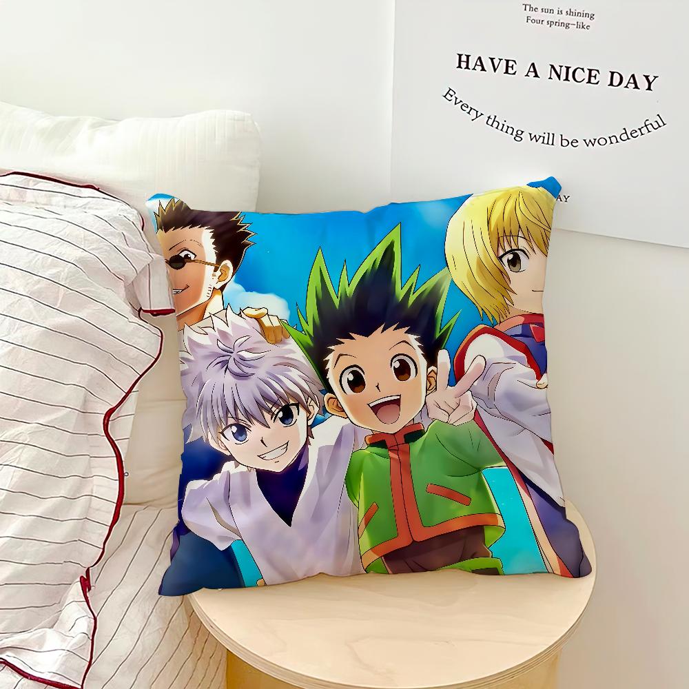 comic anime fanart h-hunter h-hunter Gon killua cushion cover soft Pillow Case for Sofa Living Room Home Decor Protective Covers