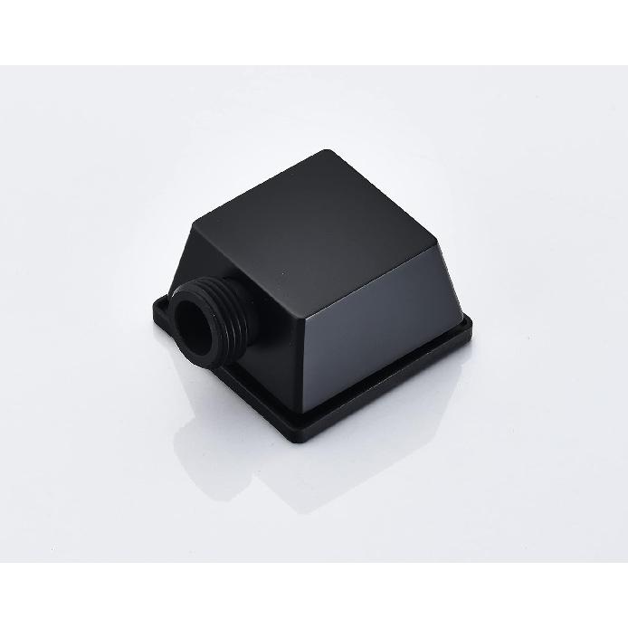 Square Wall Elbow for Hand Held Shower, Matte Black