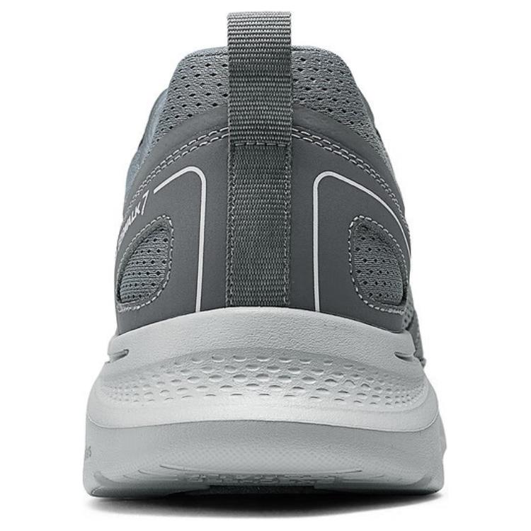 Skechers Go Walk 7 Comfortable Versatile Breathable Low-Top Casual Shoes Men Sneakers Gray 216640-GRY