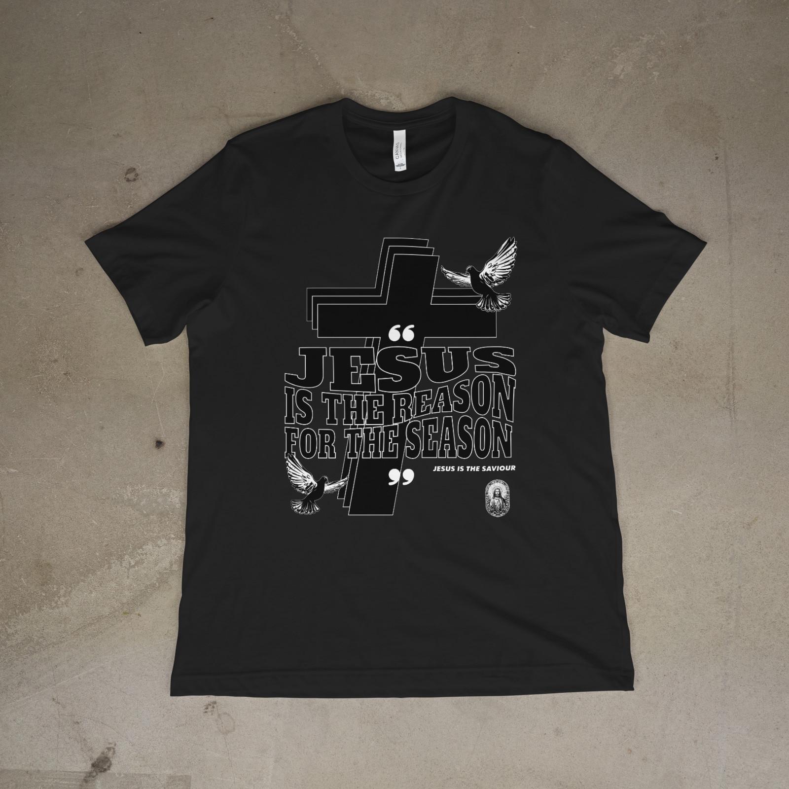 Jesus Is the Reason for the Season Christian Christmas Faith T-Shirt M
