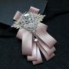 British Style Rhinestone Collar Flower Adjustable Men's Suit Accessory Gentleman's Bow Tie  Wedding