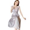 Internet Celebrity New Sexy Women Summer Suspender Nightdress Lace Lace Dress Pajamas Homewear Ice Silk V-neck Explosion