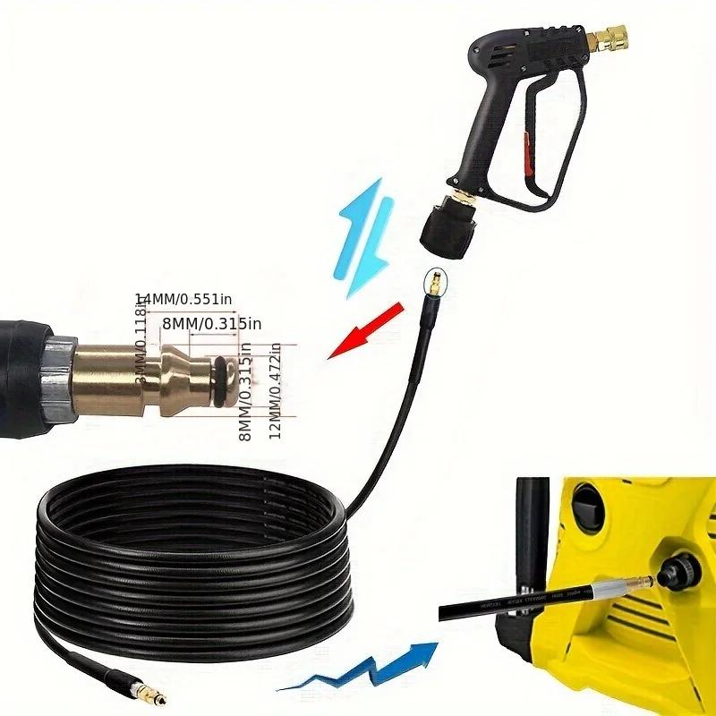 Für KARCHER / Nilfisk / BOSCH / PARKSIDE / Lavor Hochdruckreiniger Adapter, M22-14mm Schnellkupplung, O-Ring Dichtungs-Ersatz F