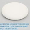 2Pcs Professional Electrical Box Cover with Concealed Screws Plastic Round Hole Cover Light Weight Ceiling Cover Plate